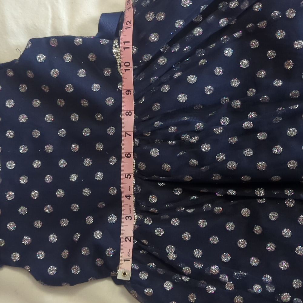 Dress Girls Special Occasions By Rare Editions Size 6 Sparkle & Polka dots Fancy - Picture 10 of 11